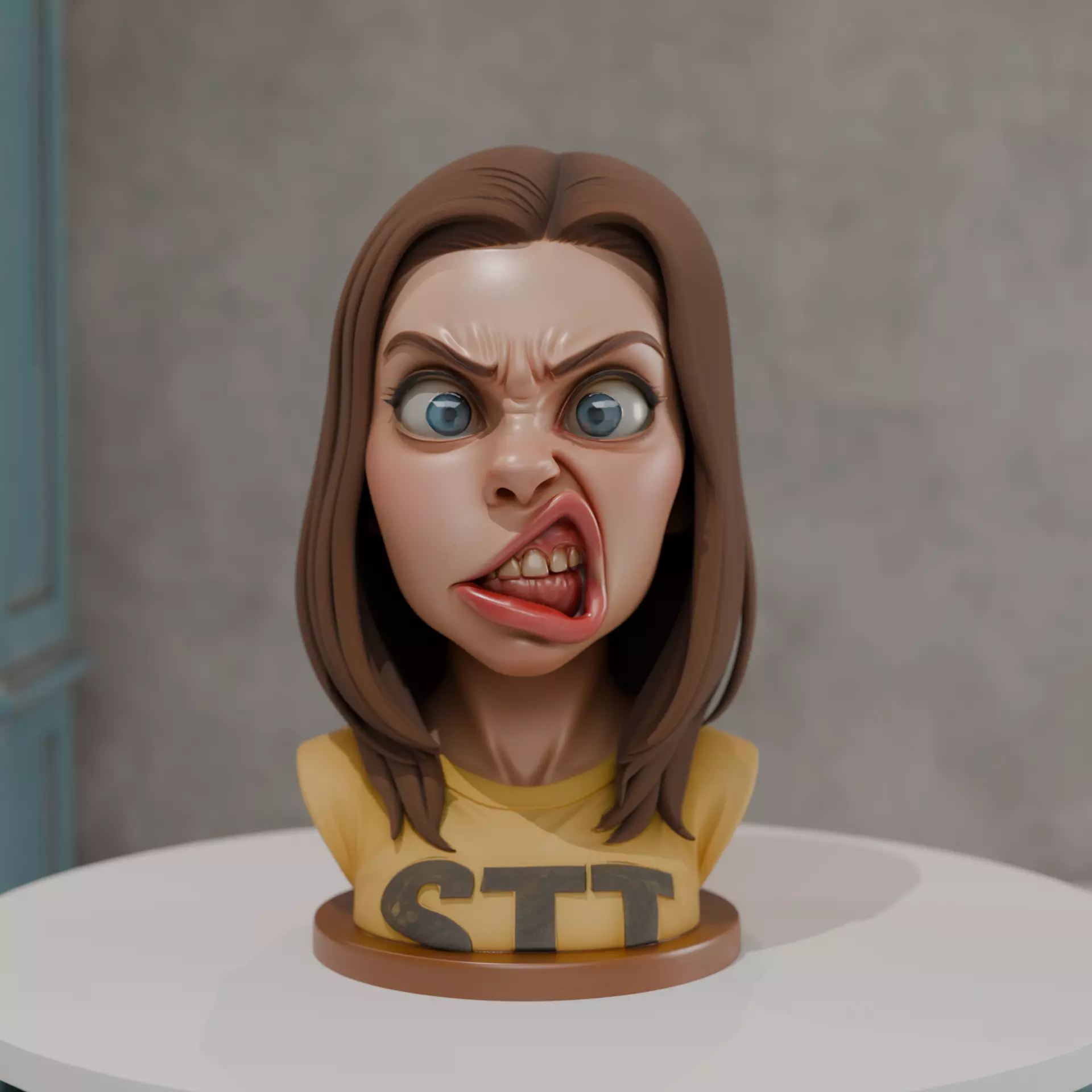 bust of woman 3D print model_0