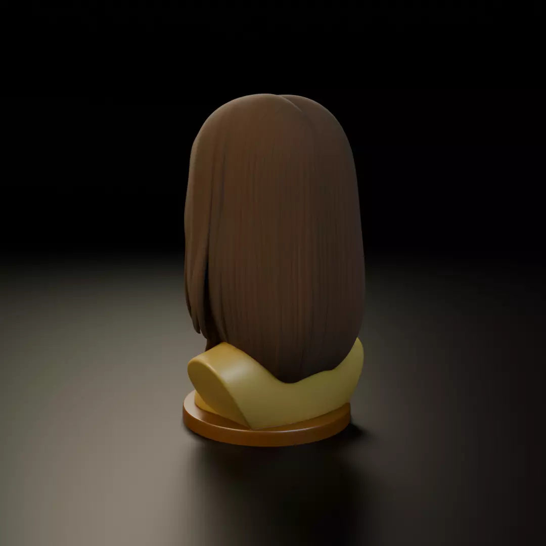bust of woman 3D print model_8