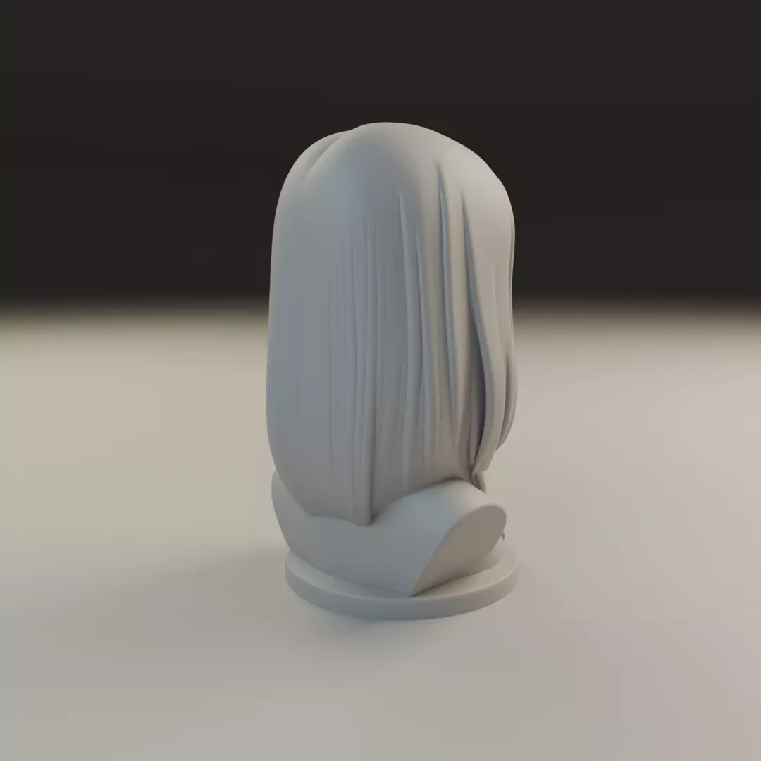 bust of woman 3D print model_13