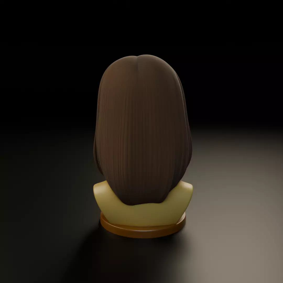 bust of woman 3D print model_6