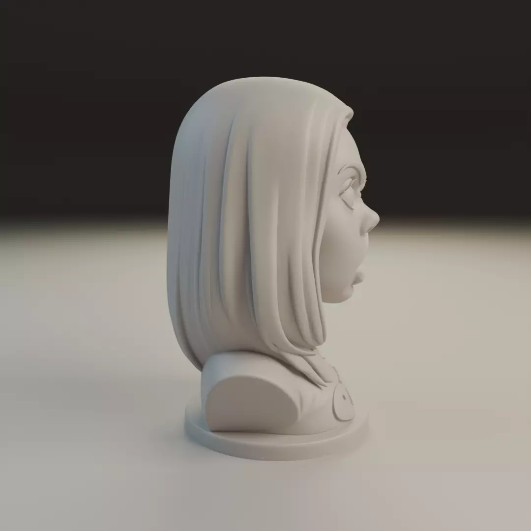 bust of woman 3D print model_1