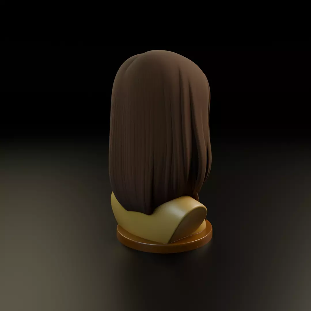 bust of woman 3D print model_14