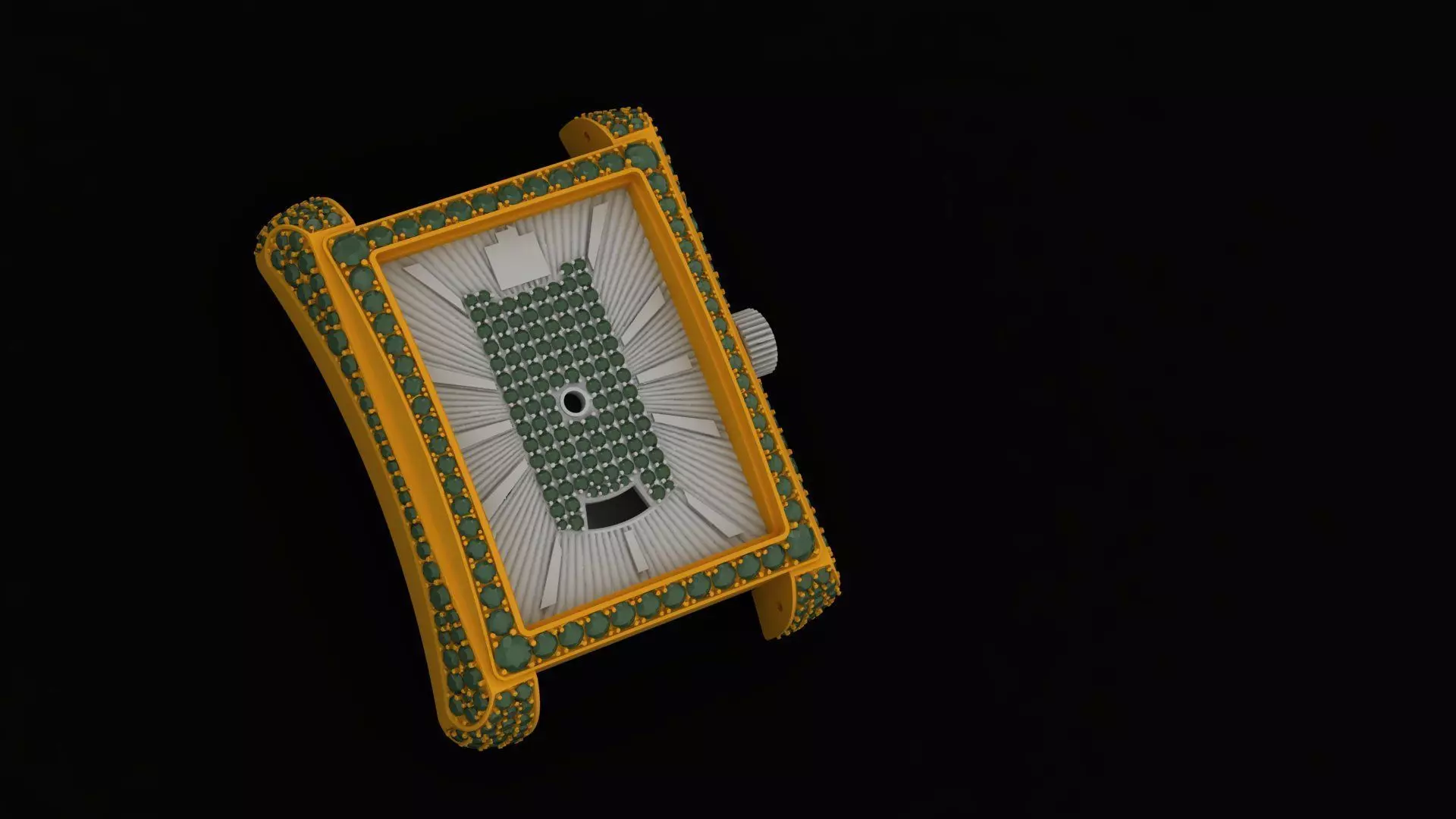 Emerald Majesty The Royal Timepiece 3D print model_12