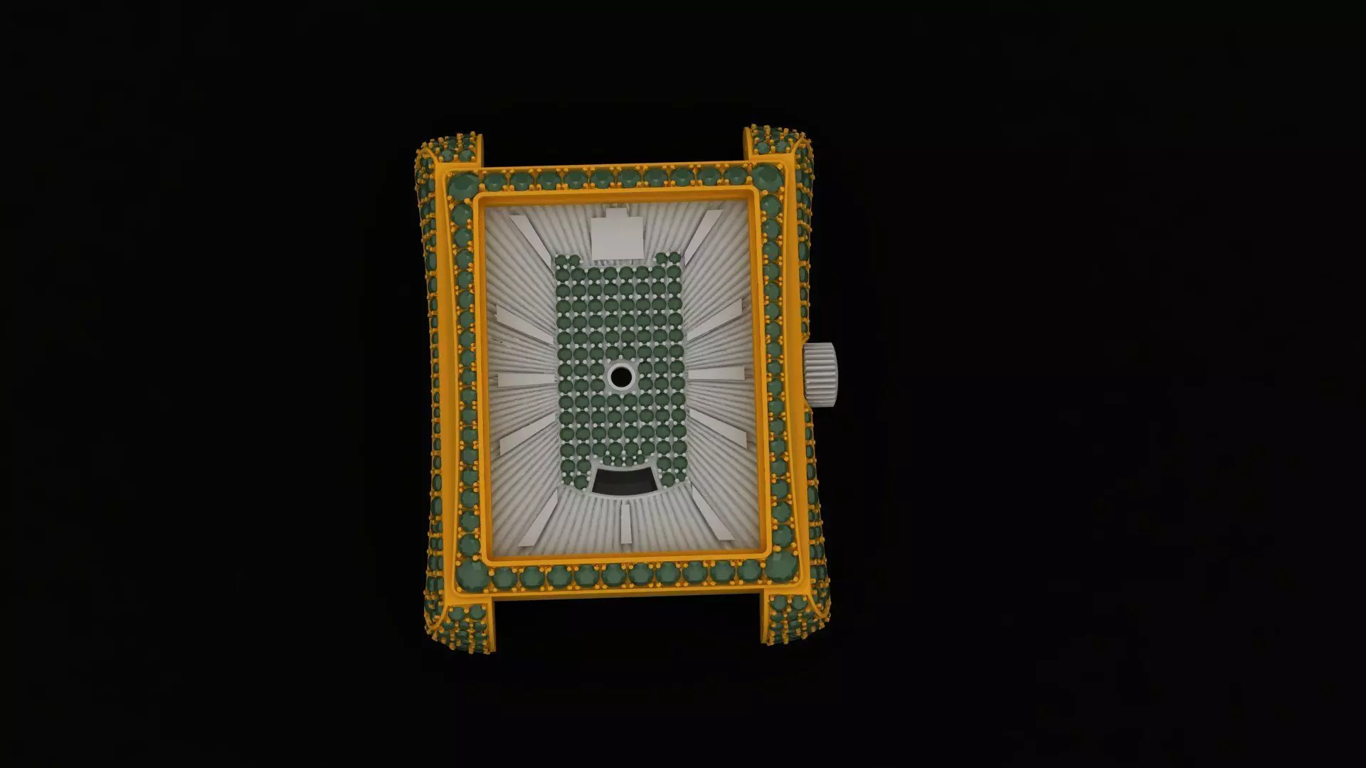 Emerald Majesty The Royal Timepiece 3D print model_13