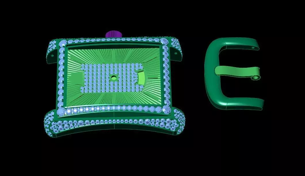 Emerald Majesty The Royal Timepiece 3D print model_4