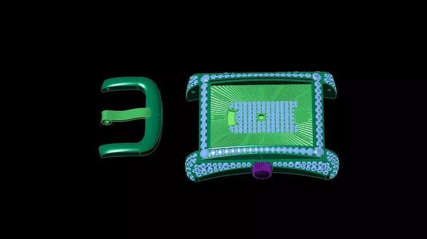 Emerald Majesty The Royal Timepiece 3D print model_15