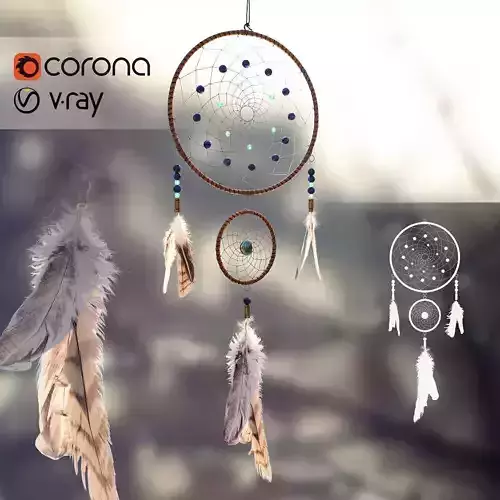 dreamcatcher corona dream catcher 3D model