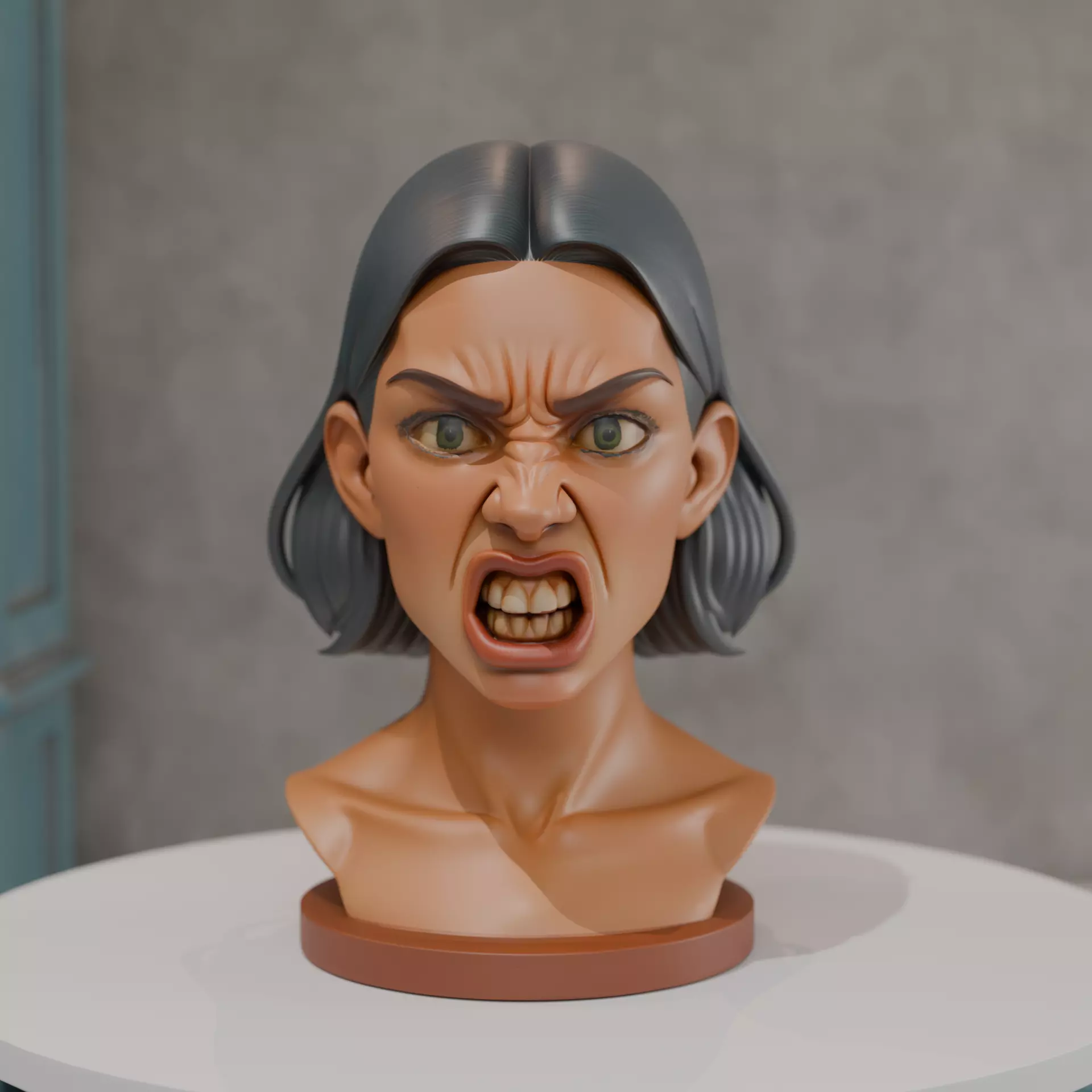 bust of woman 3D print model_0