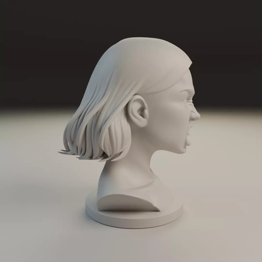 bust of woman 3D print model_1