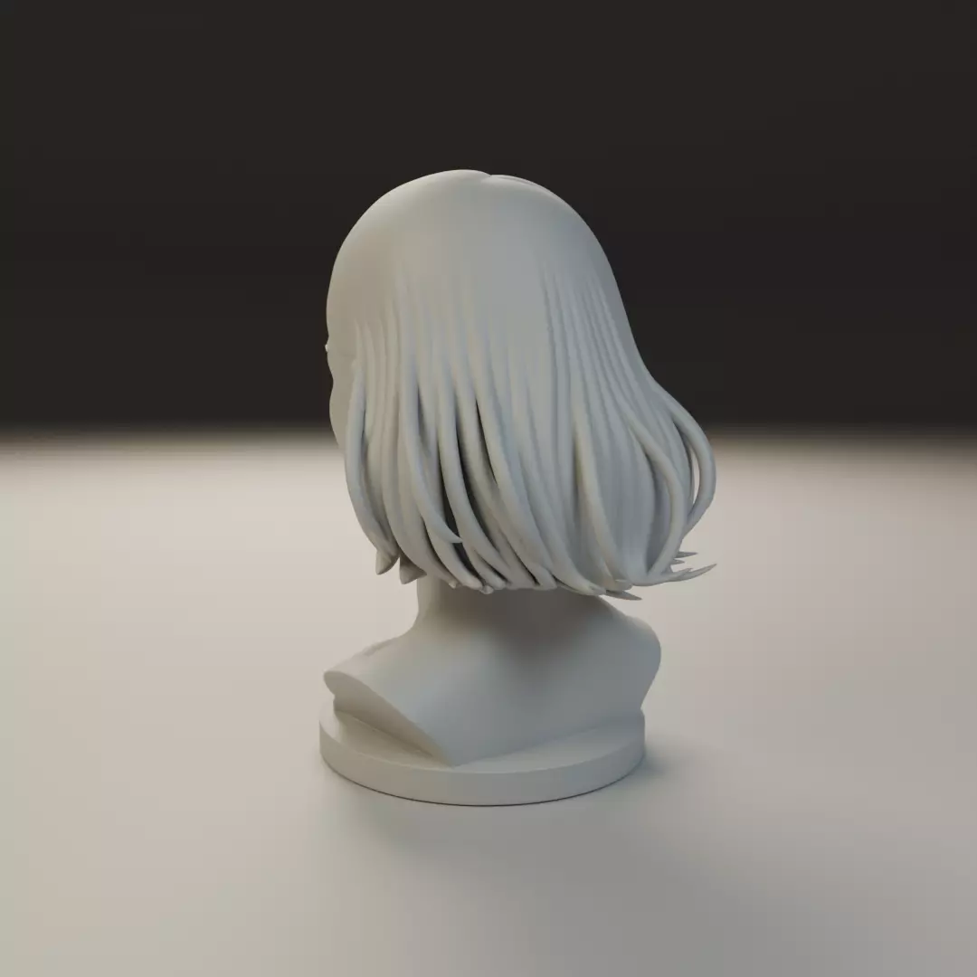 bust of woman 3D print model_7