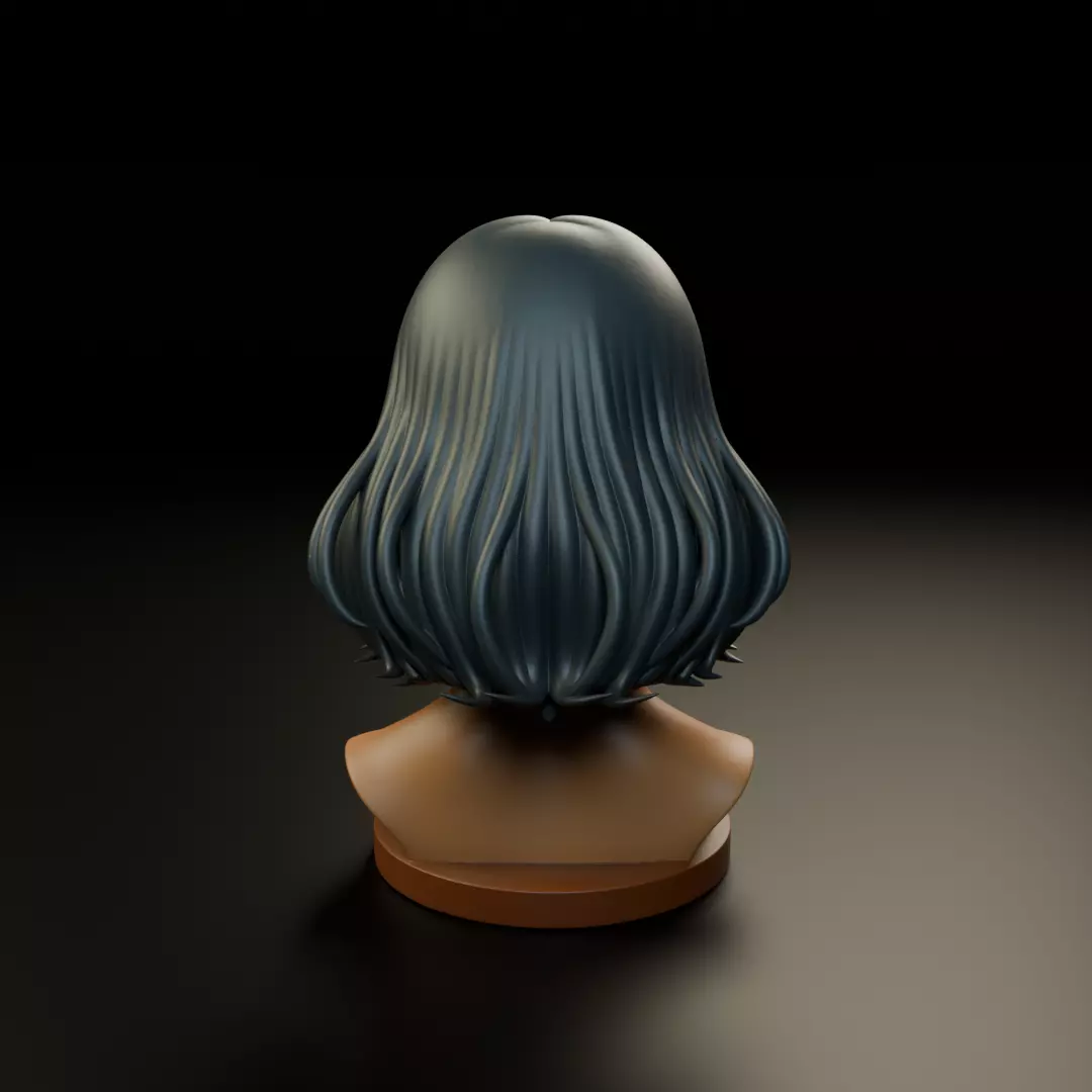 bust of woman 3D print model_6