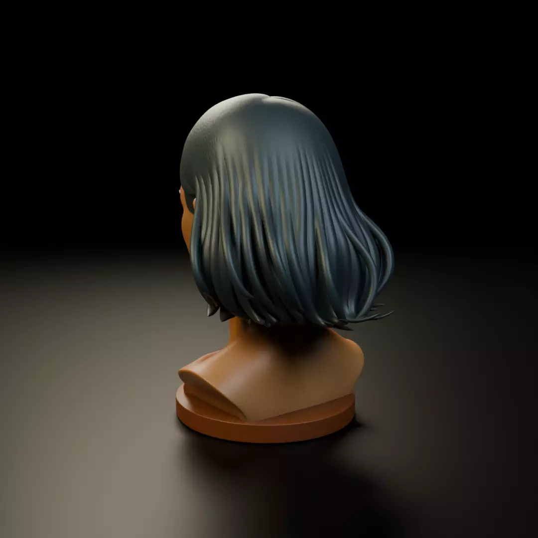 bust of woman 3D print model_8