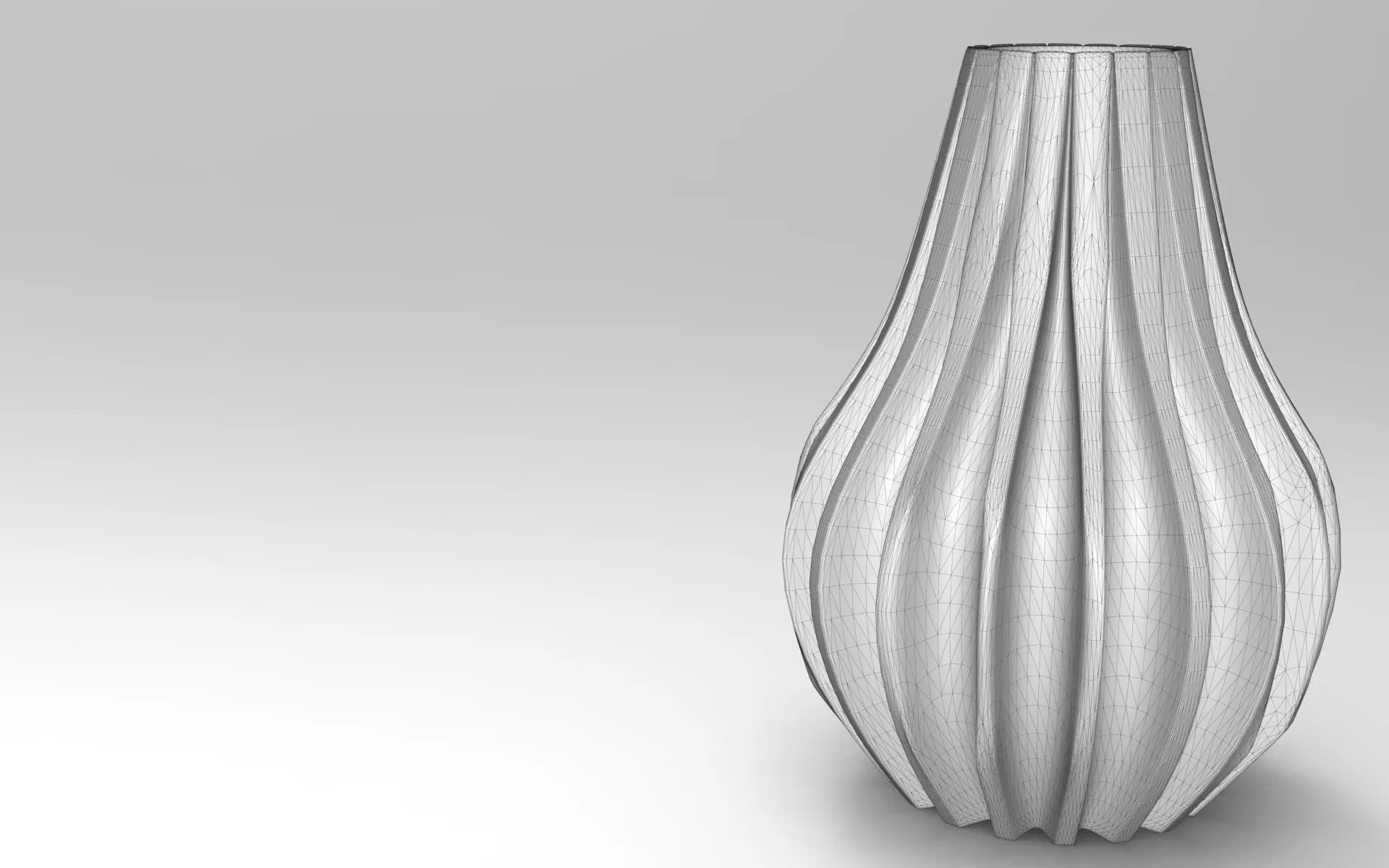 Mun Vase Low-poly 3D model_5