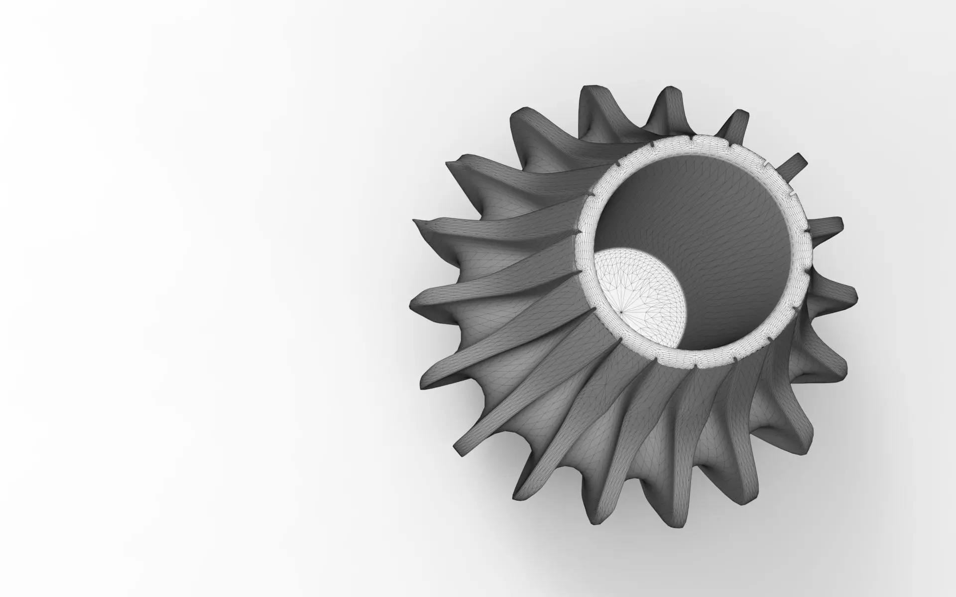 Mun Vase Low-poly 3D model_6