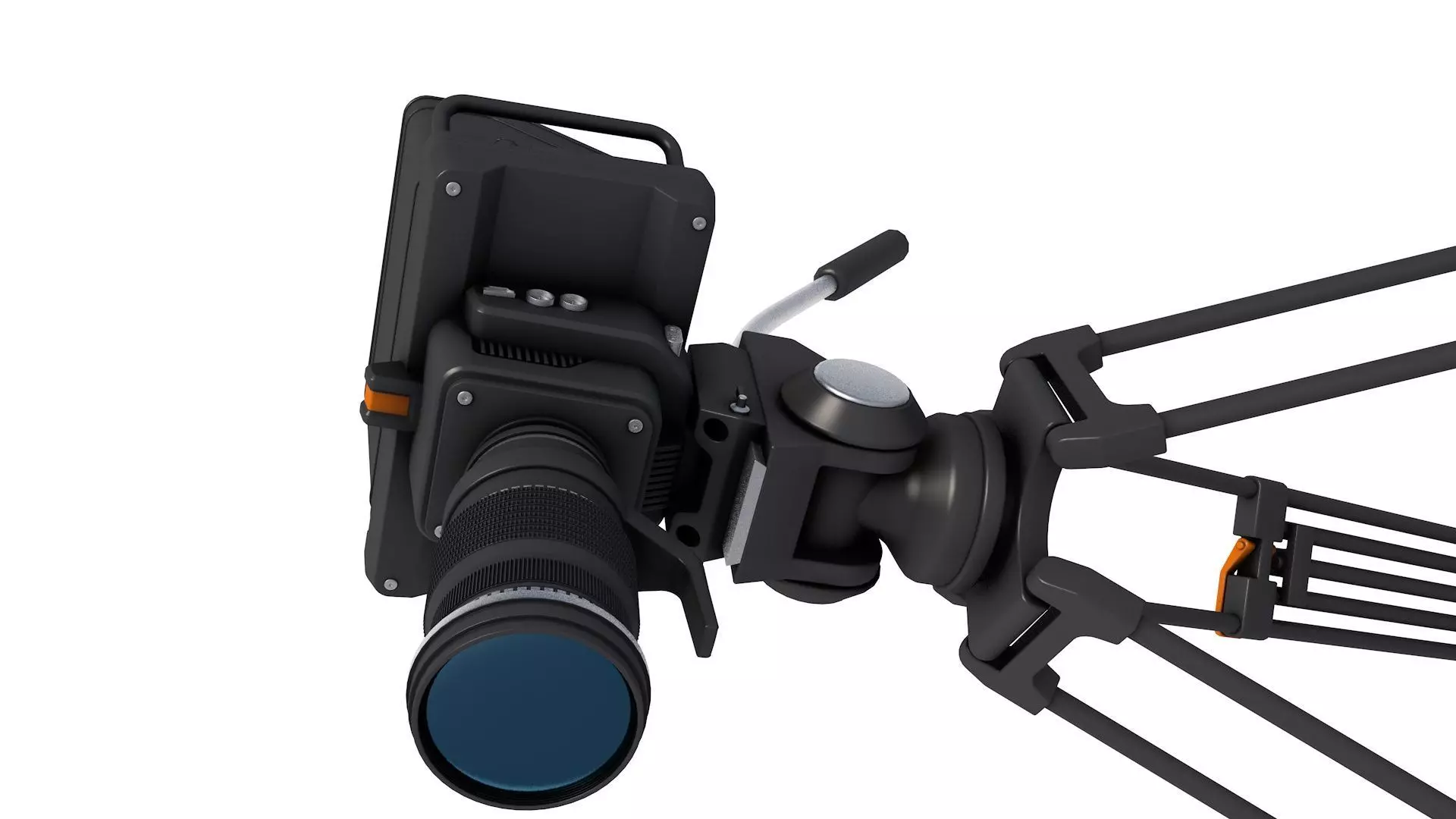 TV Studio Camera 3D model_2