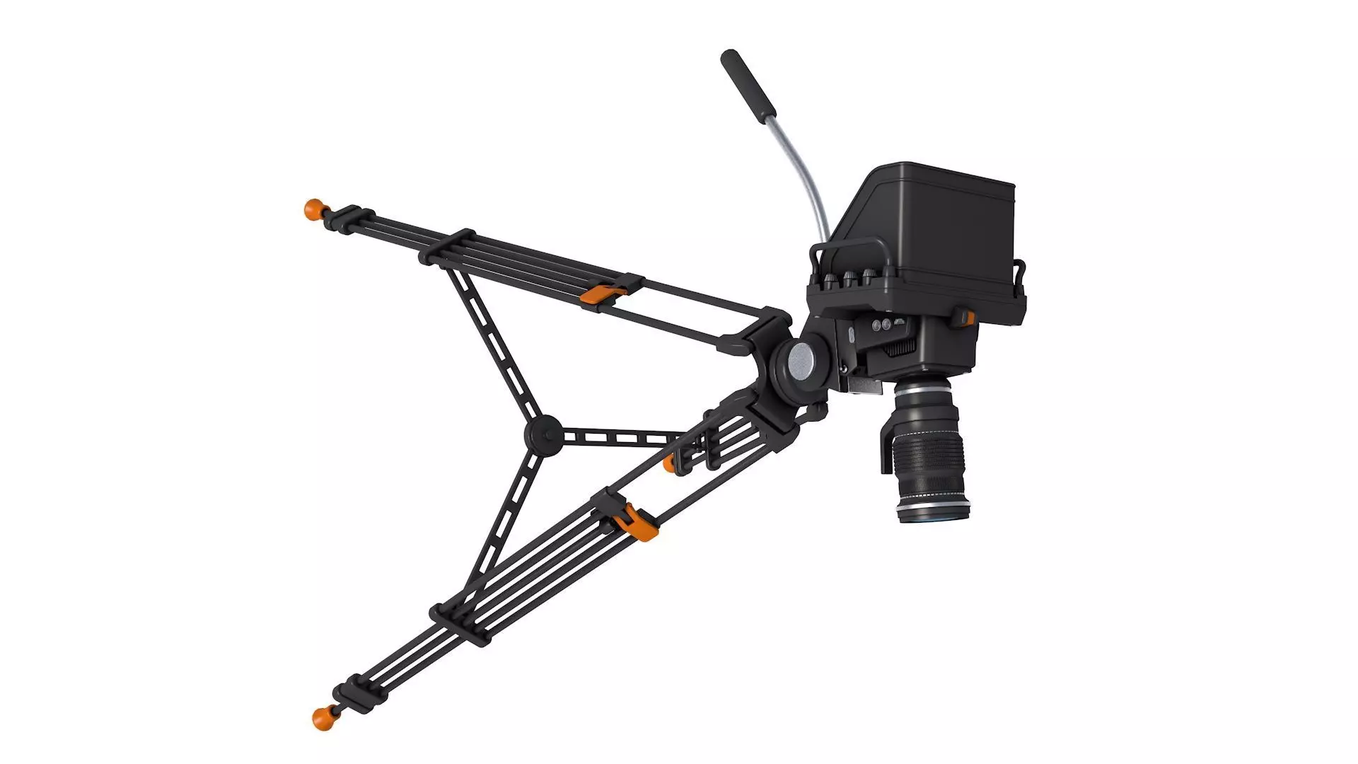 TV Studio Camera 3D model_3