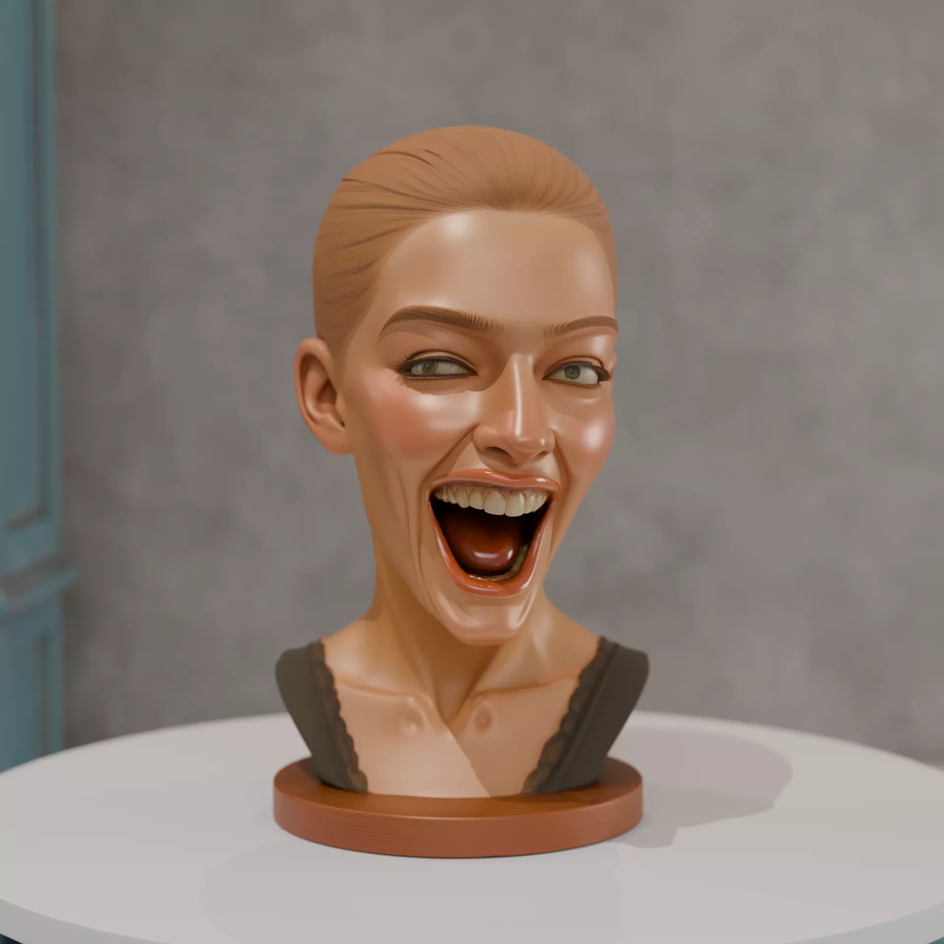 bust of woman 3D print model_0