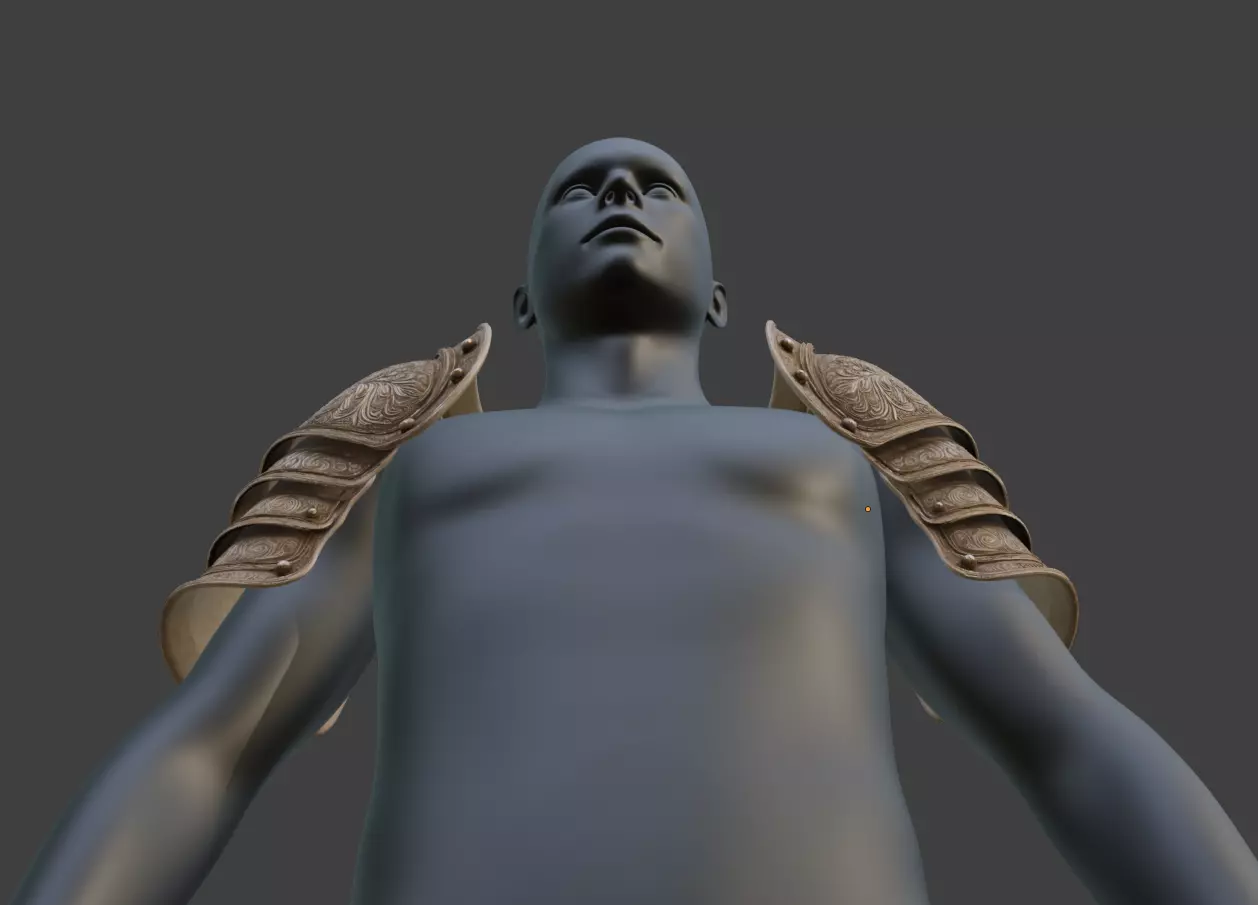 MEDIEVAL SHOULDER PADS 3D print model_5