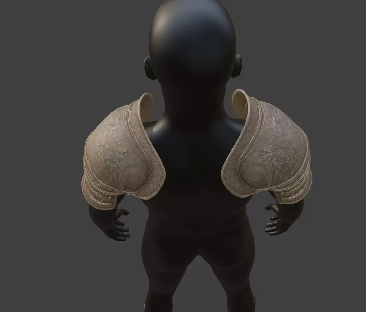 MEDIEVAL SHOULDER PADS 3D print model_3