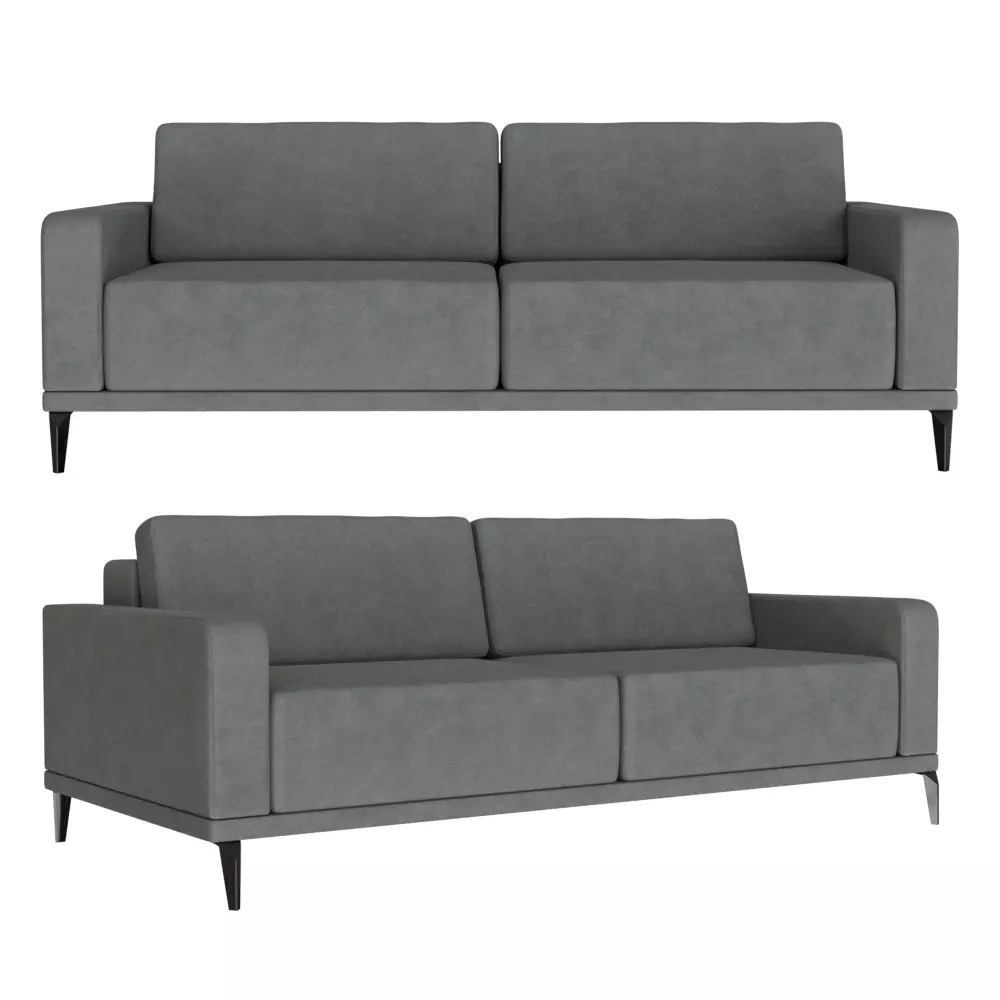 Sofa Abayomi Low-poly 3D model_1