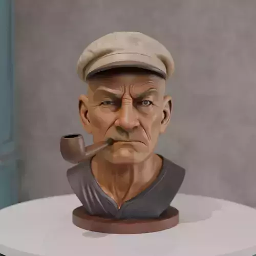 realistic bust Popeye