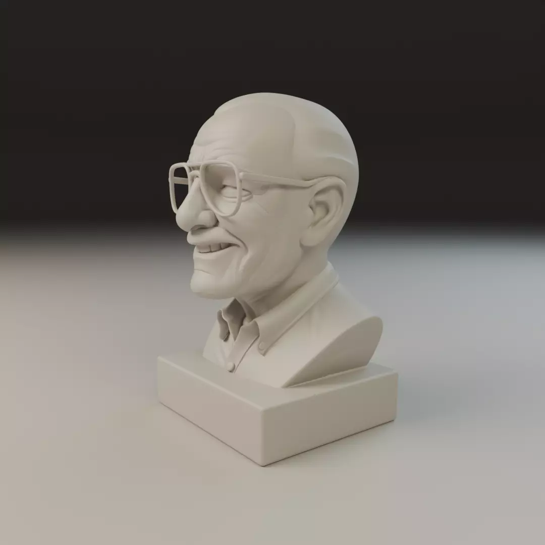 Stan Lee 3D print model_9