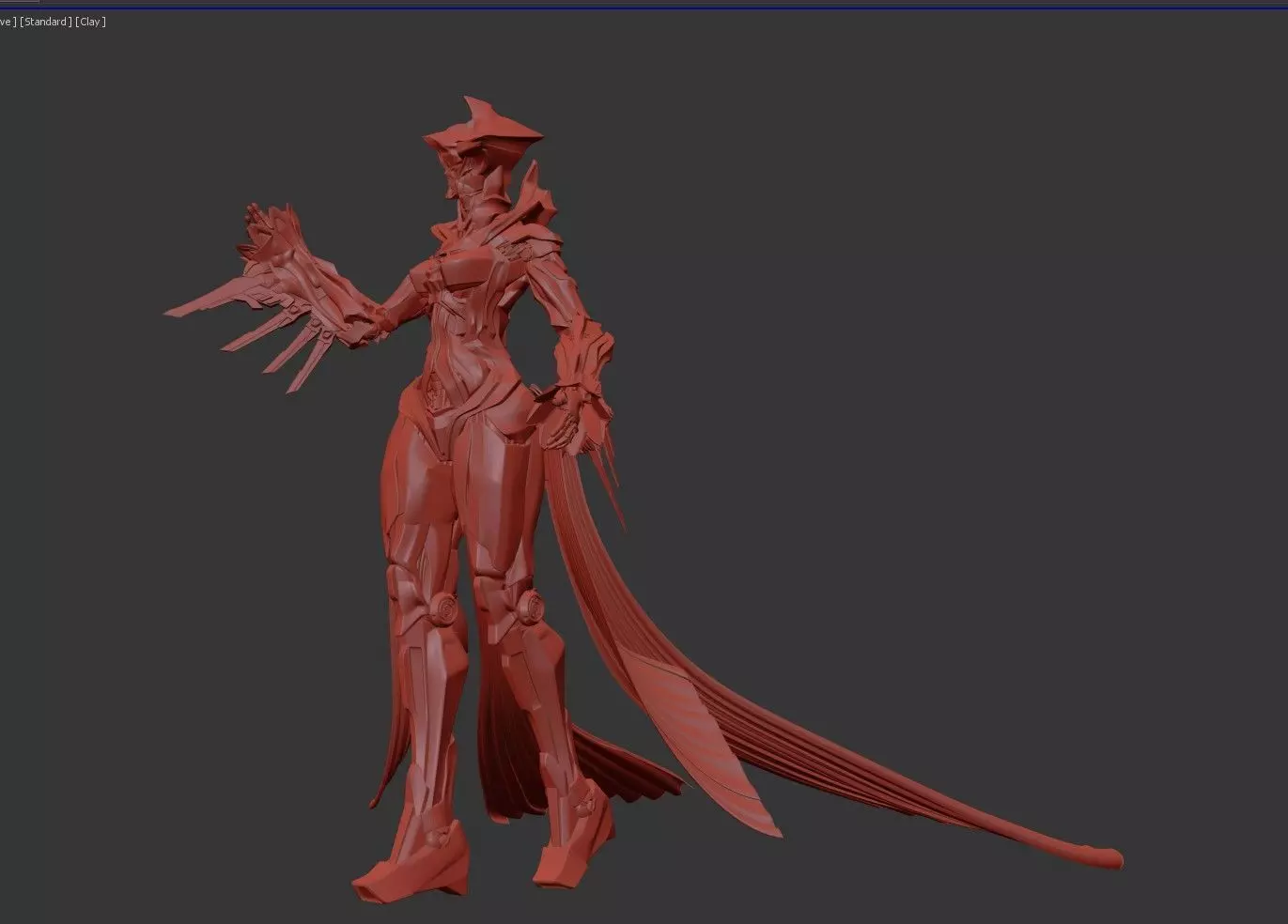 Celestia Prime The Mecha Goddess of Light 3D model_2