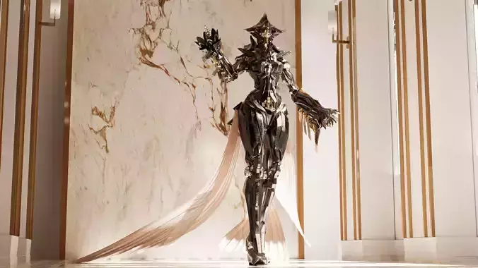 Celestia Prime The Mecha Goddess of Light 3D model Celestia Prime The Mecha Goddess of Light 3D model