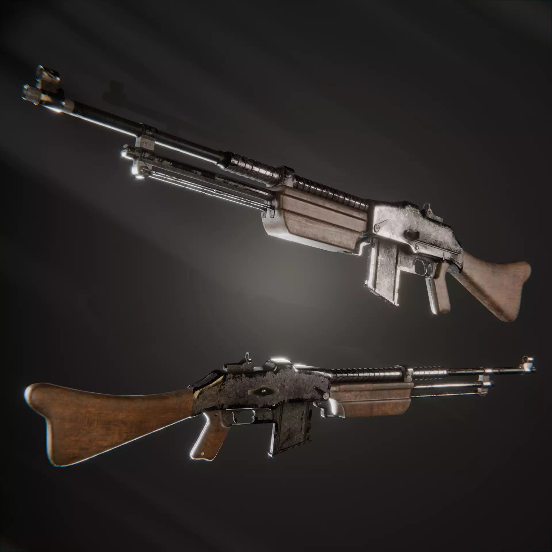 Browning wz 28 Rifle 3D model_0