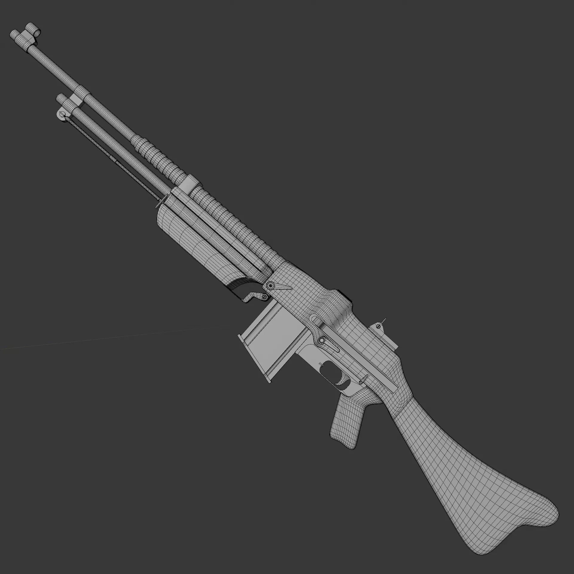 Browning wz 28 Rifle 3D model_6