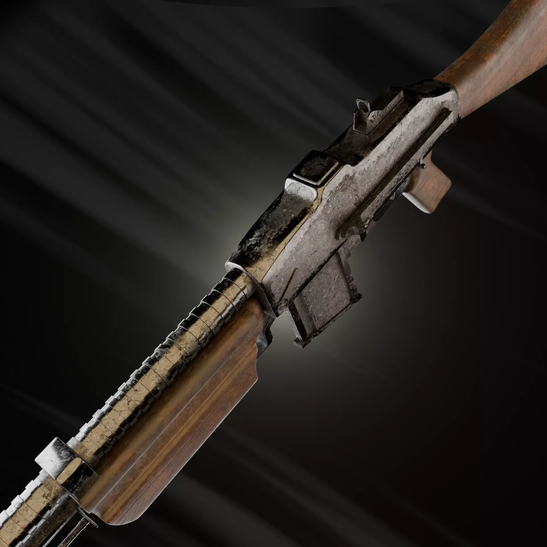 Browning wz 28 Rifle 3D model_4