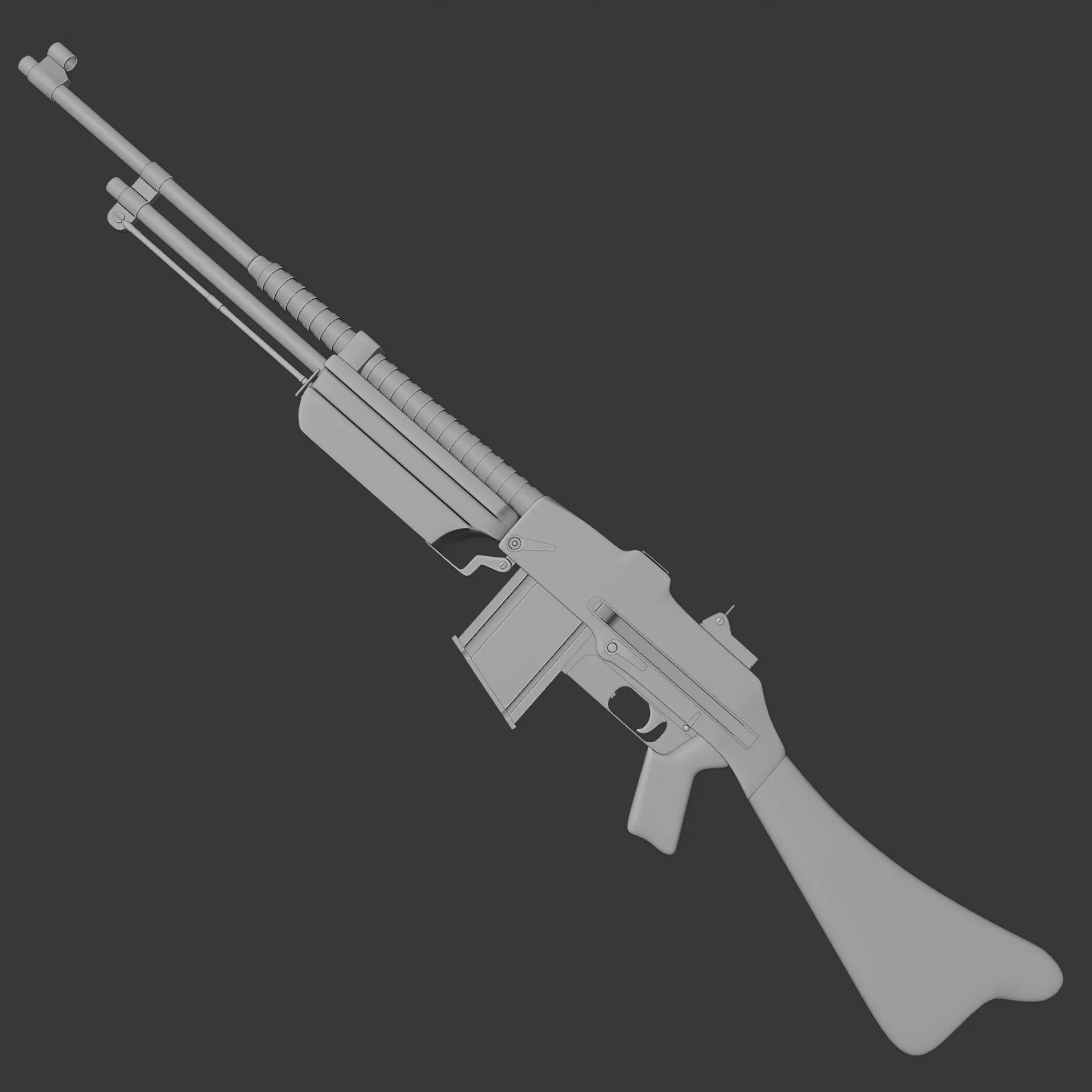 Browning wz 28 Rifle 3D model_5