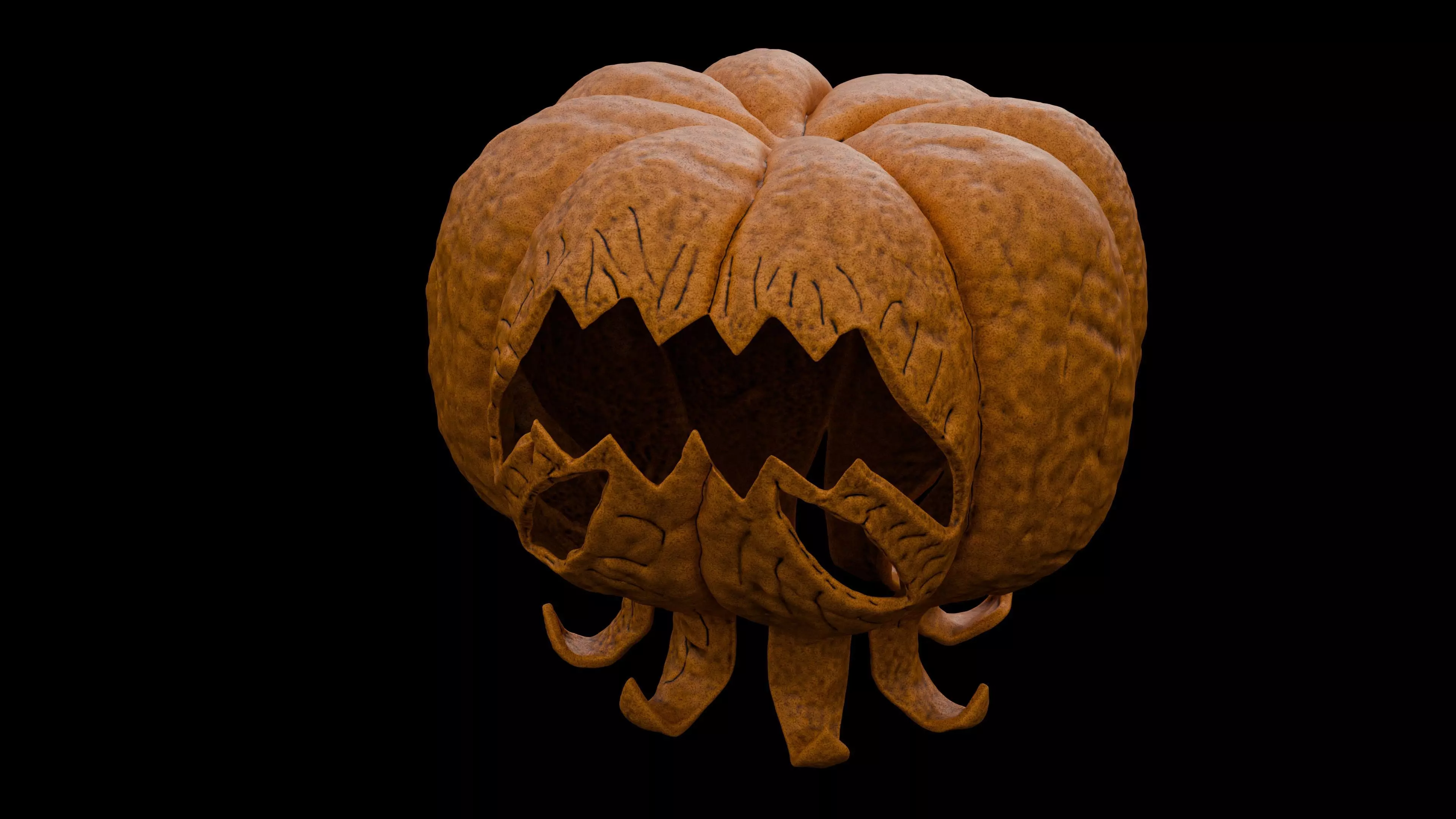 Pumpkin Crowned 3D print model_14