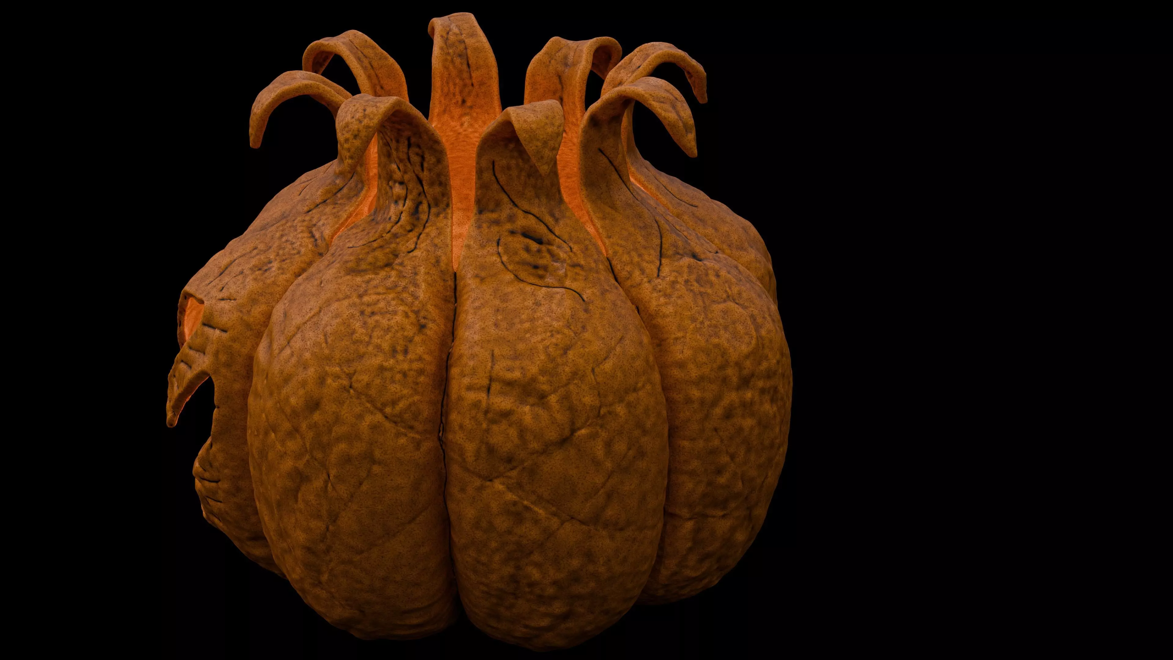 Pumpkin Crowned 3D print model_13