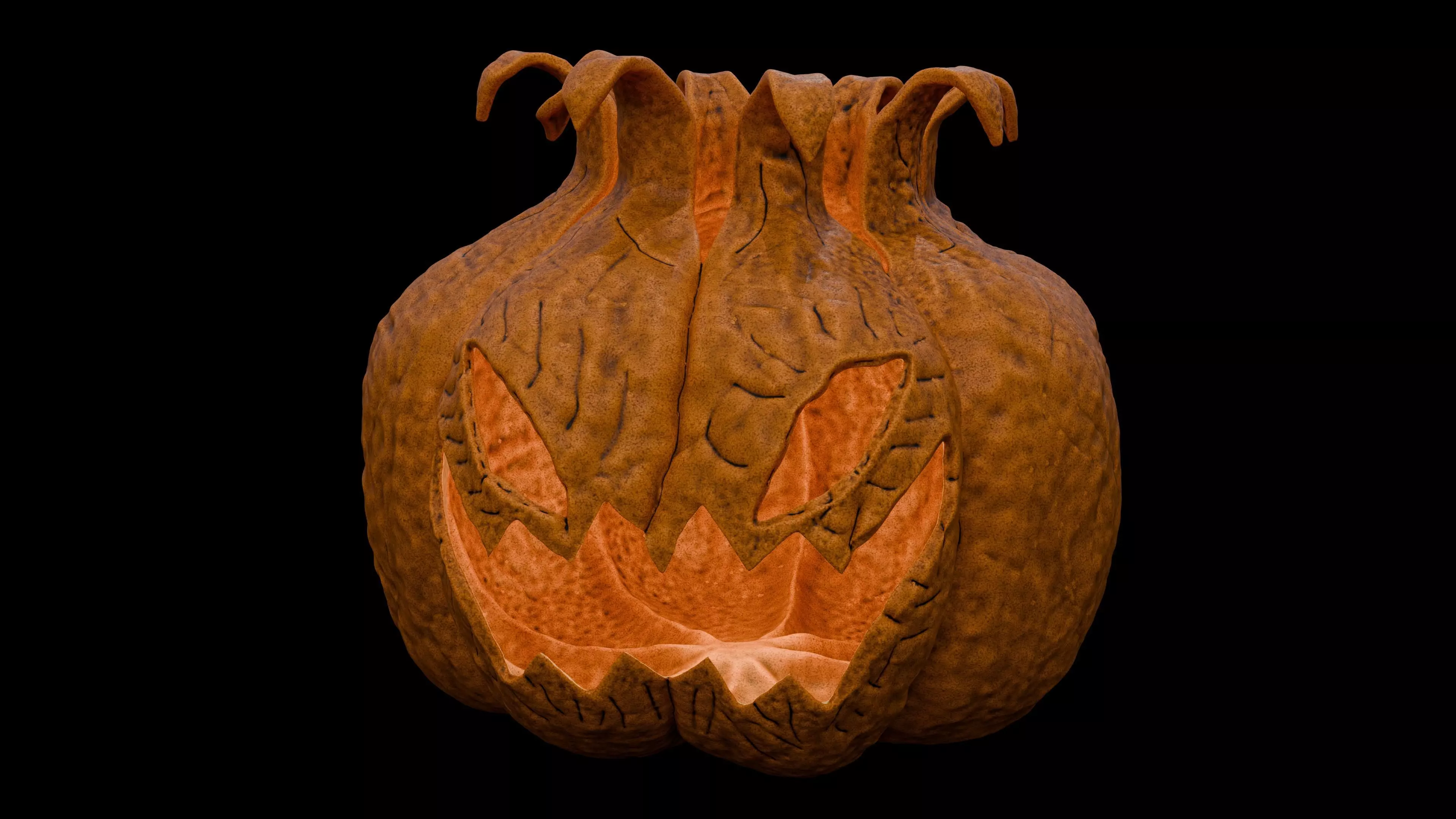 Pumpkin Crowned 3D print model_10
