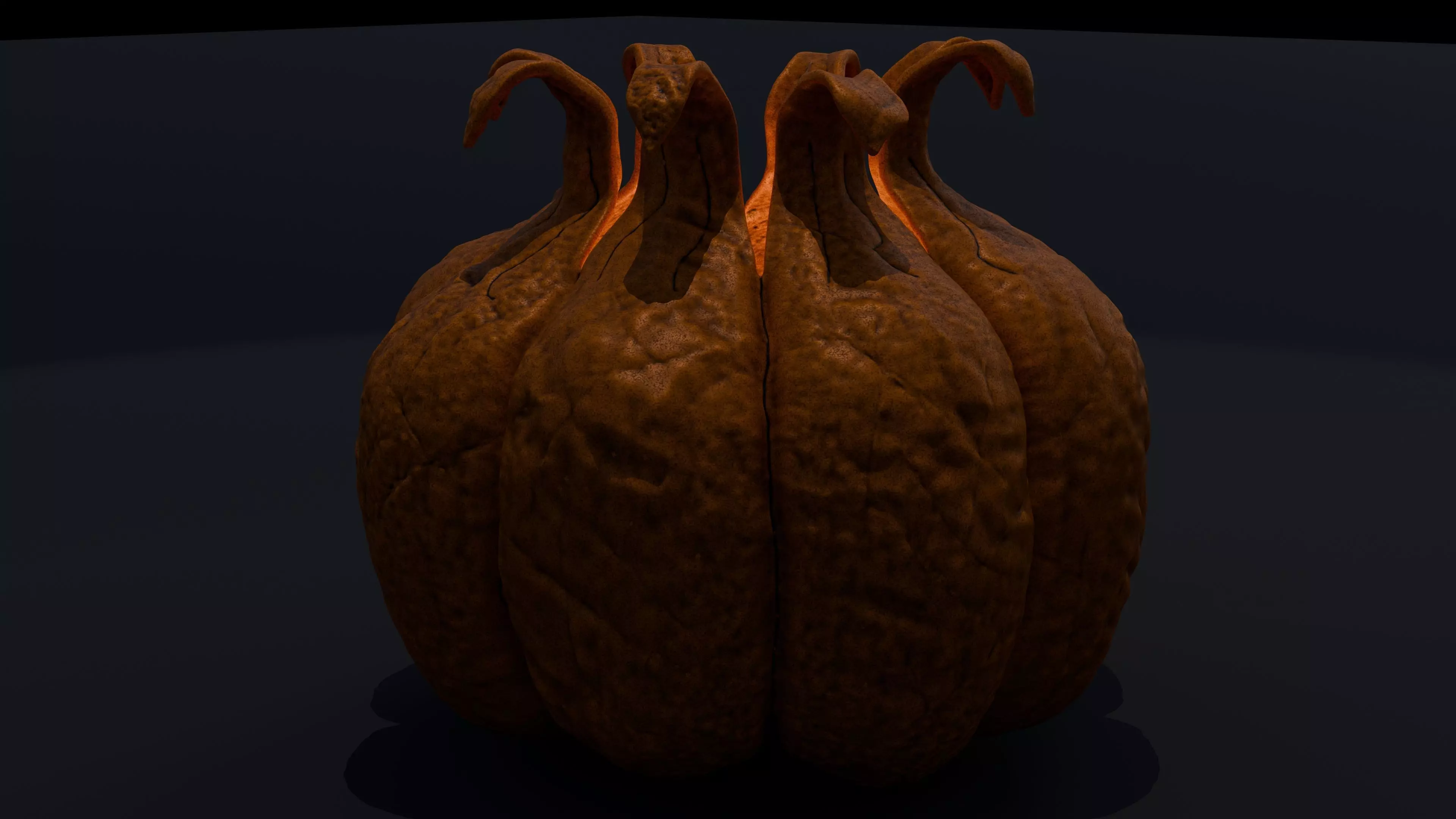 Pumpkin Crowned 3D print model_7
