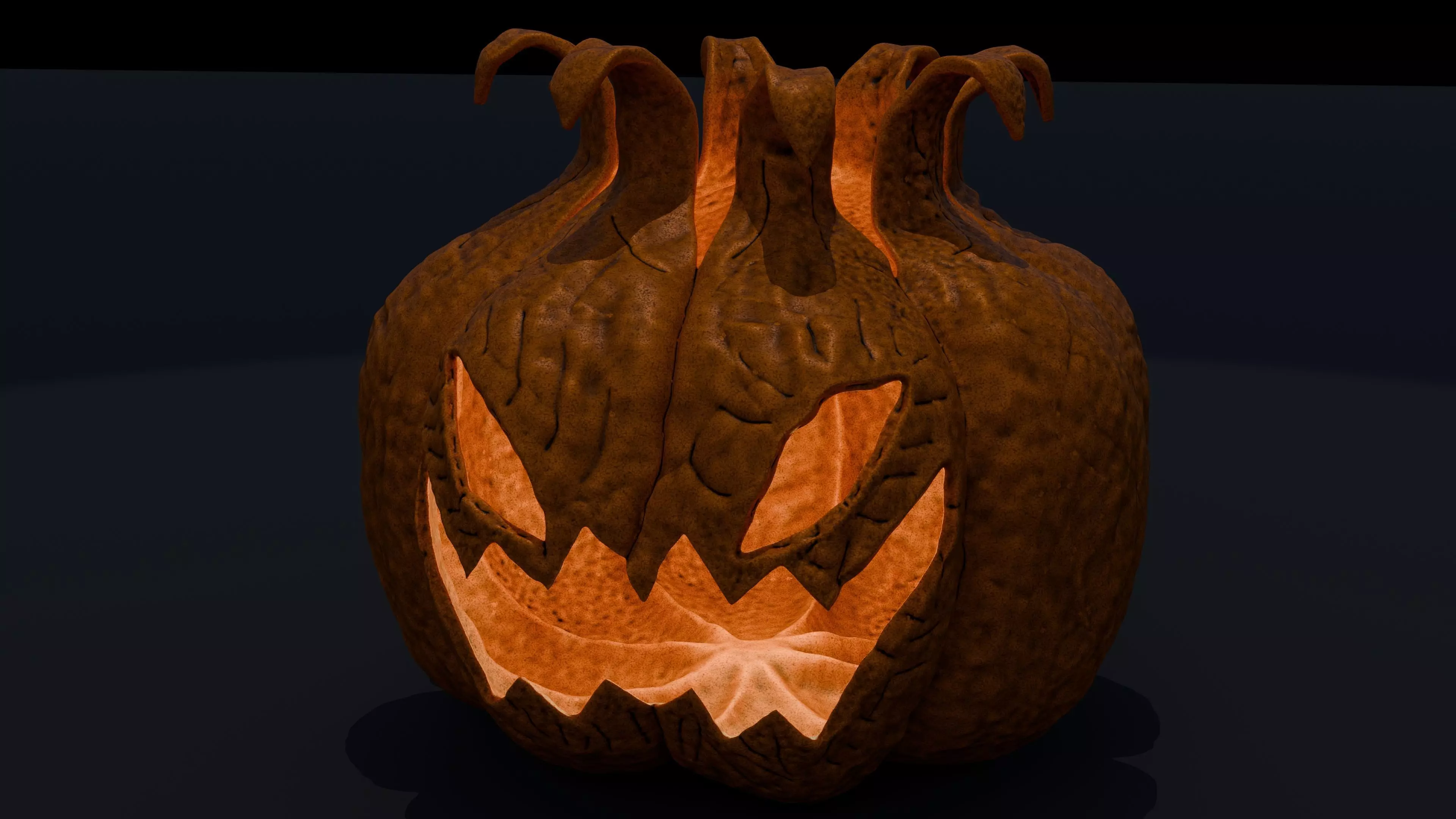 Pumpkin Crowned 3D print model_6