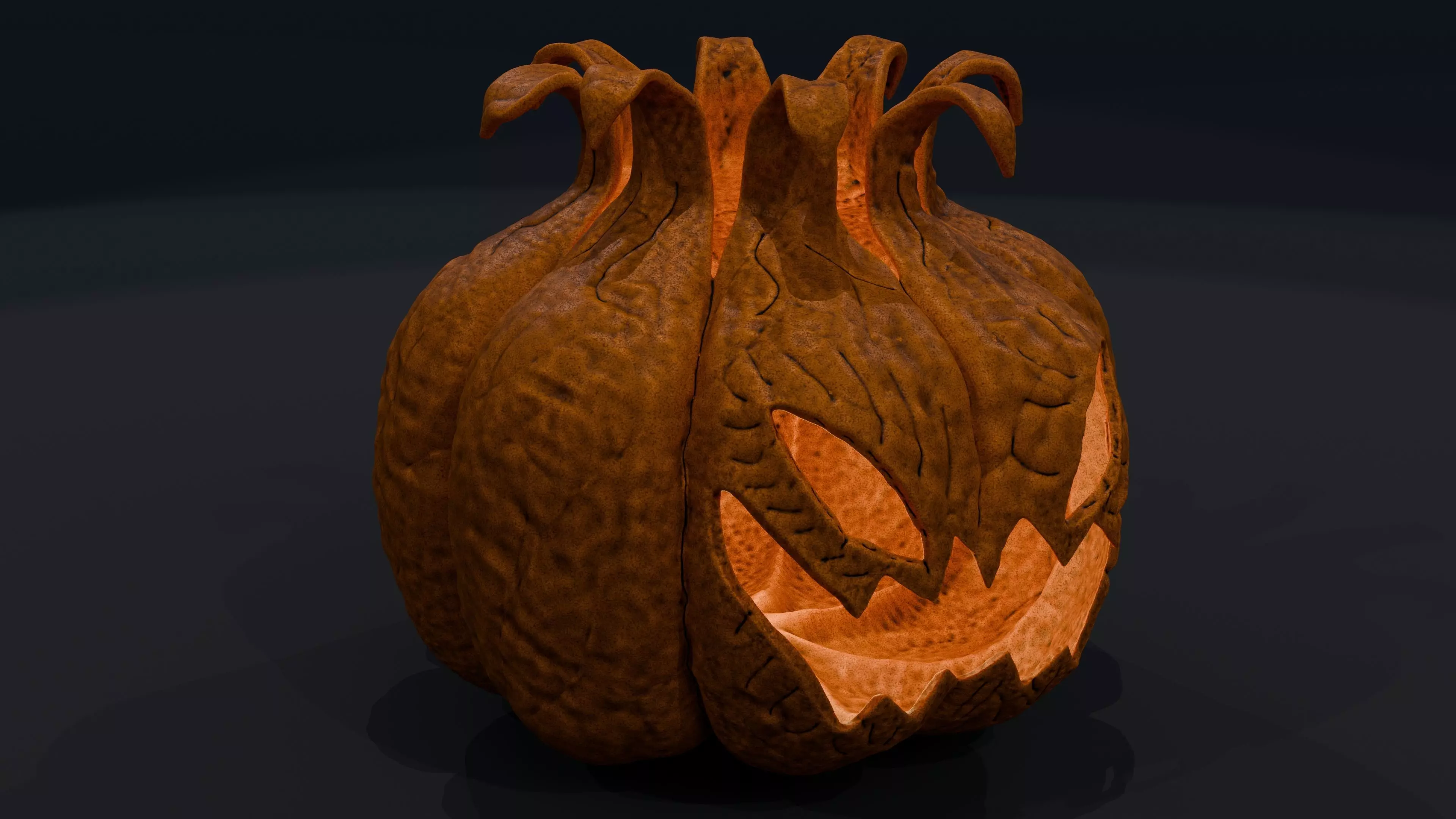 Pumpkin Crowned 3D print model_8