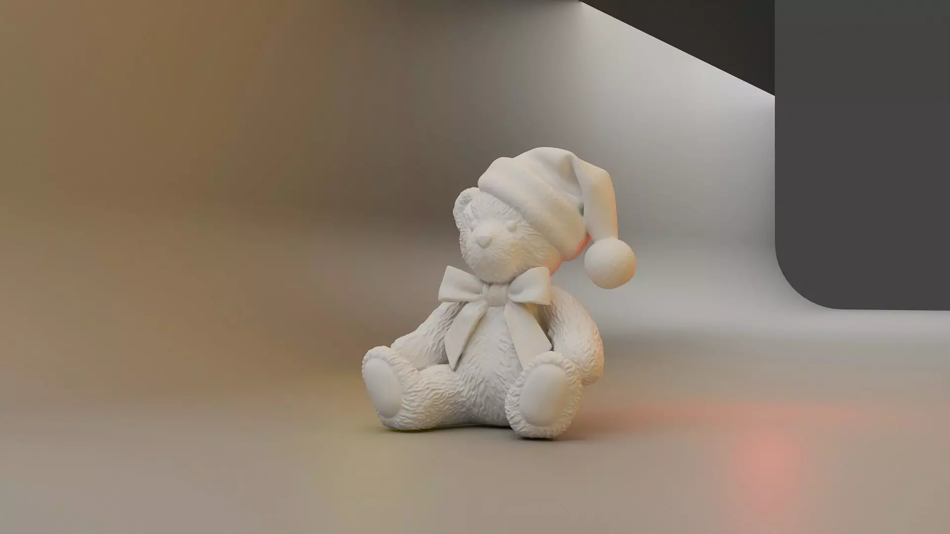 Christmas Teddy Bear Festive Miniature Toy 3D Printable STL 3D print model_10