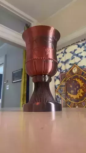 Gothic Vine Planter Pot with Water drip Pedestal  3D print model Gothic Vine Planter Pot with Water drip Pedestal  3D print model