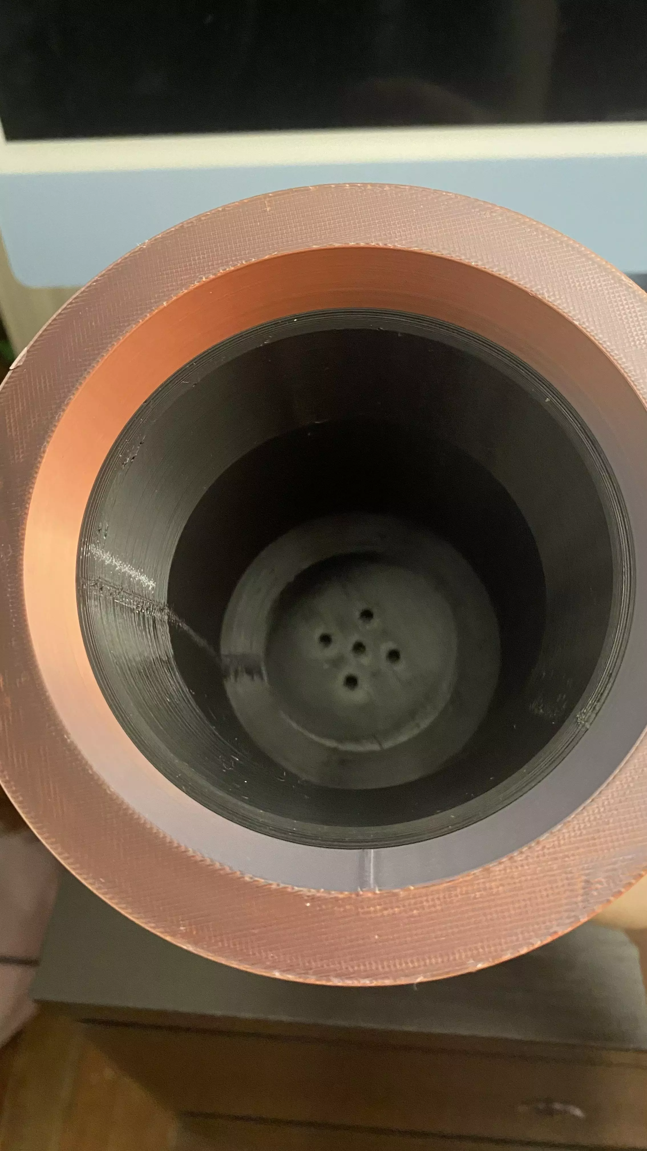 Gothic Vine Planter Pot with Water drip Pedestal  3D print model_11