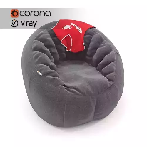 Bean Bag Puff 3D model