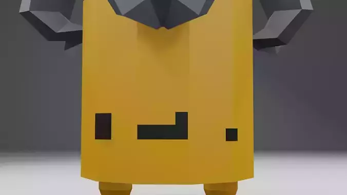 Shroomer Low Polly Model Free low-poly 3D model