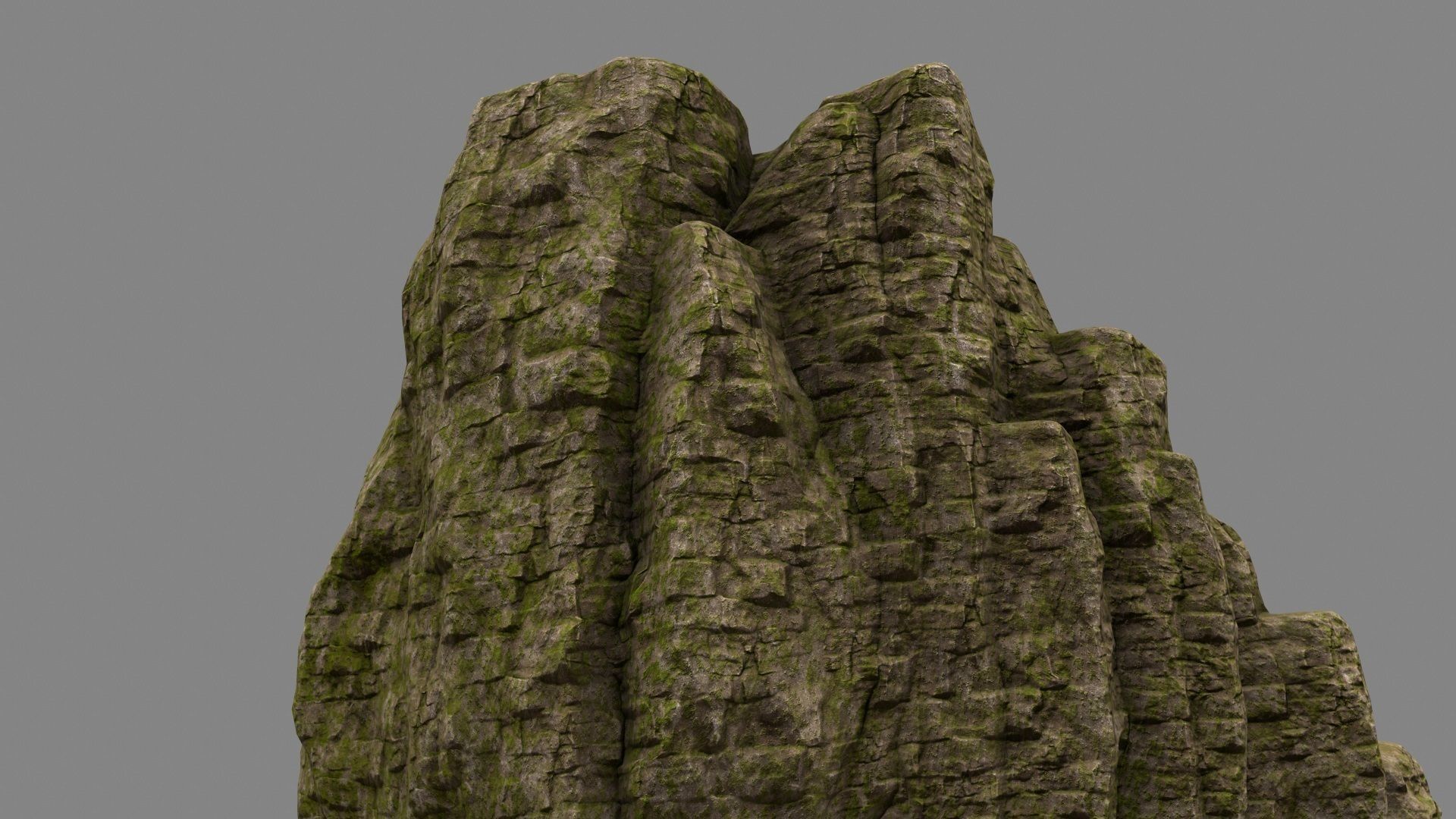 Rock Mount Low-poly 3D model_4