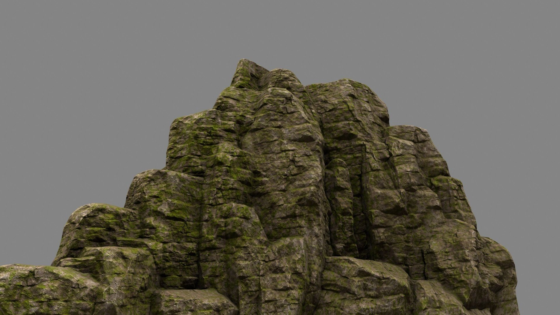 Rock Mount Low-poly 3D model_6