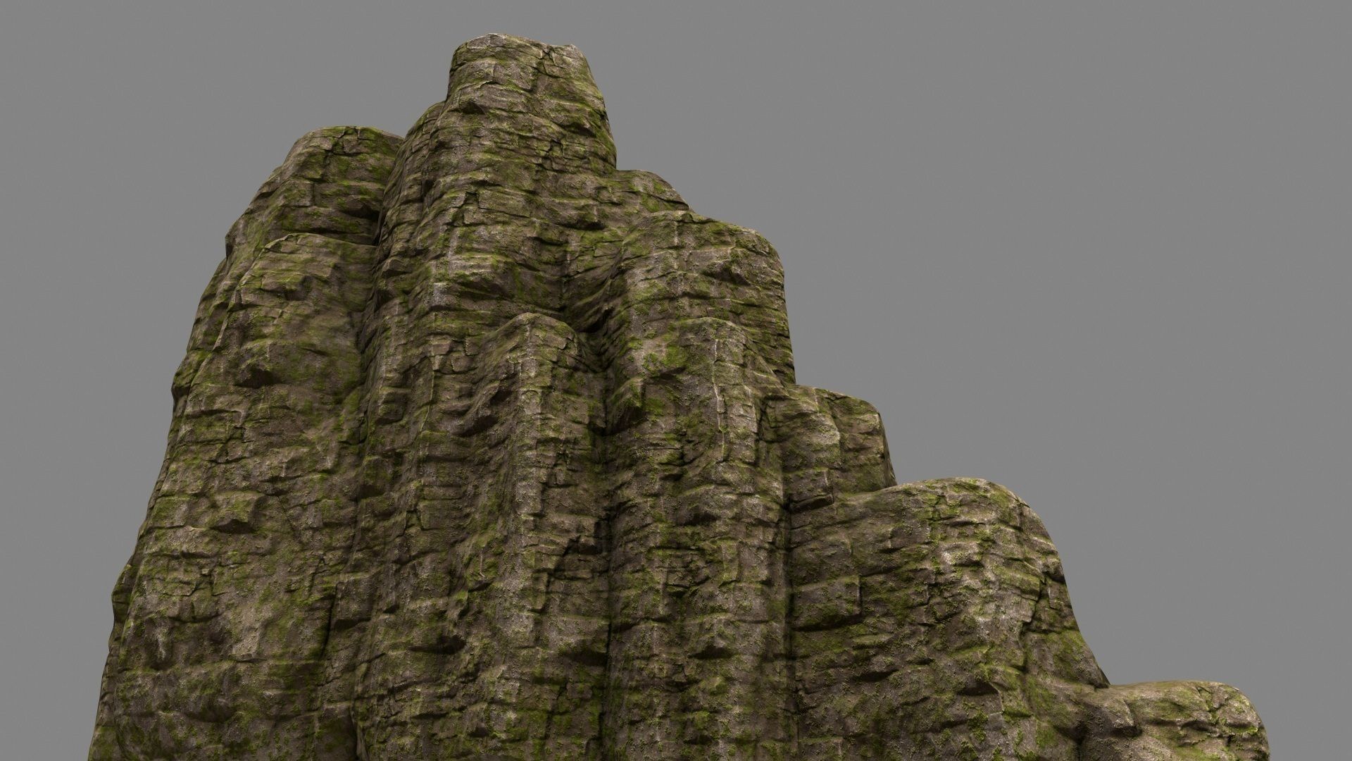 Rock Mount Low-poly 3D model_7