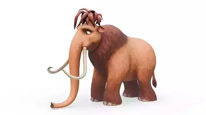 Ellie - Ice Age Low-poly 3D model