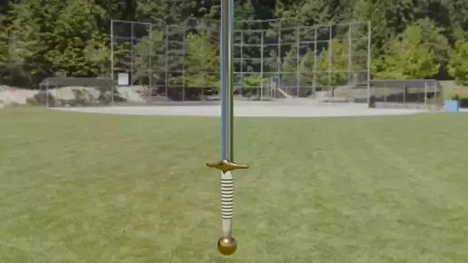 Low poly Knight Sword 