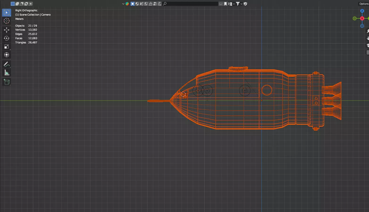 escape pod Low-poly 3D model_4