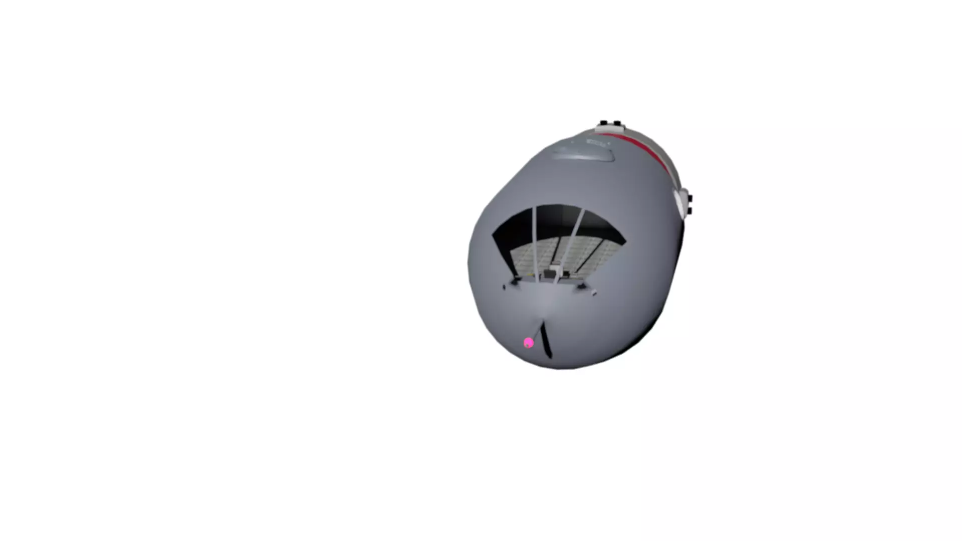 escape pod Low-poly 3D model_3